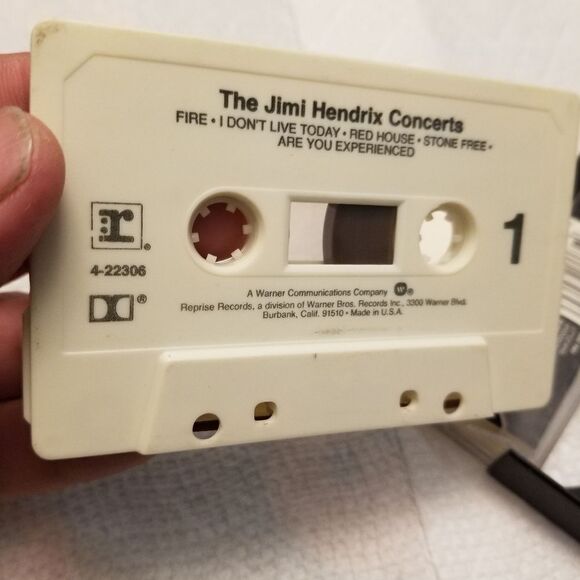 THE JIMI HENDRIX CONCERTS CASSETTE TAPE - Picture 7 of 9